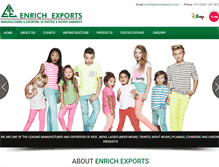 Tablet Screenshot of enrichexports.com